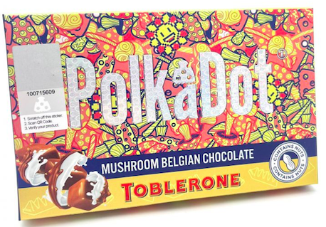 Polka dot magic chocolate-Toblerone
